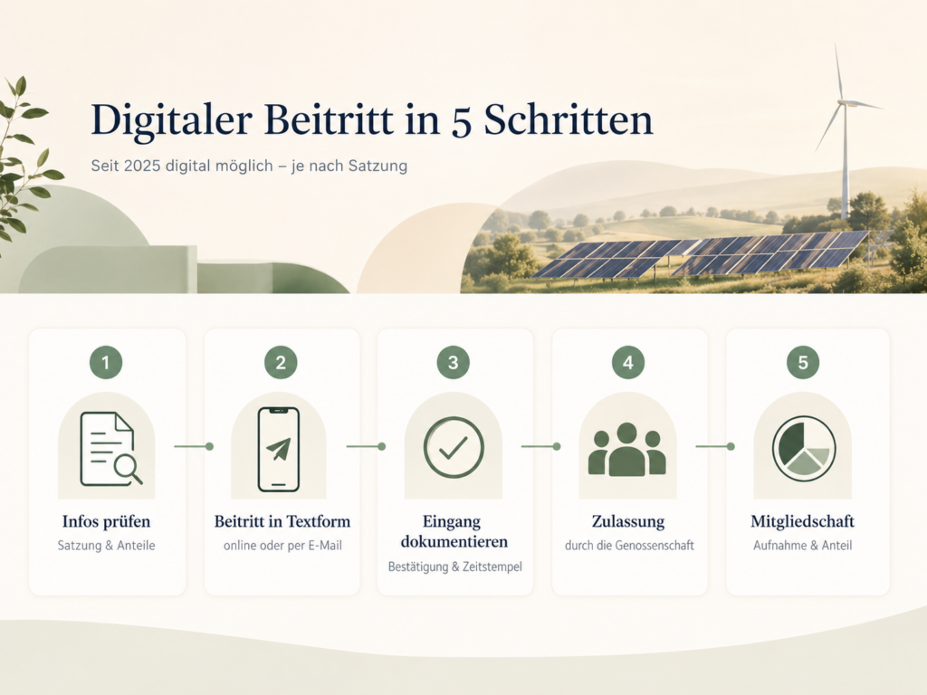 Digitaler Beitritt: Was sich 2025 für Genossenschaften geändert hat